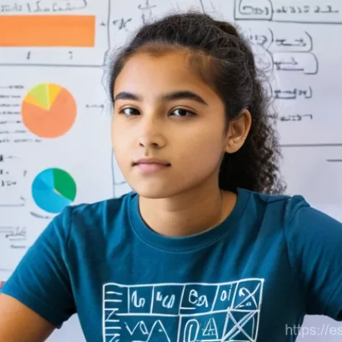 수학 개념 학습법 - **Prompt:** A vibrant and empowering image of a confident teenage girl, approximately 16 years old, ...